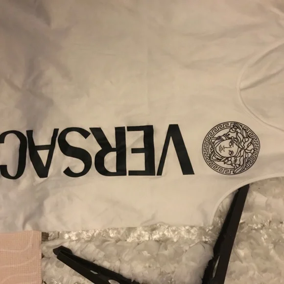 New Logo Cotton Graphic Tank VERSACE - Picture 3 of 3